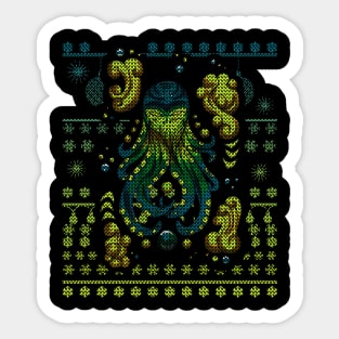 Ugly Christmas Sweater: Cthulhu Sticker